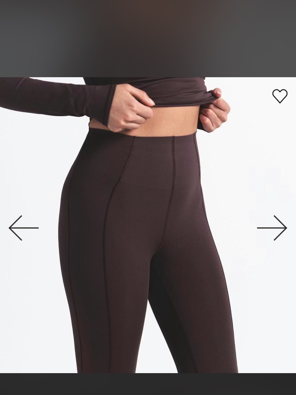 High-Waist Chocolate Brown Women's Leggings